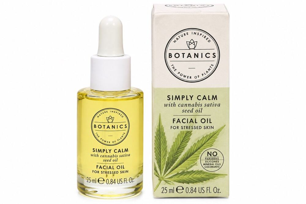 Botanics Simply Calm Facial Oil for Stressed Skin 0.84 fl oz 25mL NEW